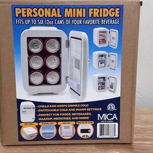 MICA Beauty Cosmetics Mini Fridge 4L Skincare Refrigerator Cold & Warm